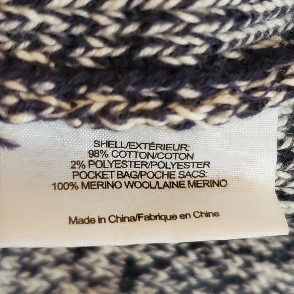 Tory BURCH Cotton & Merino Wool Knit Nautical Stripped Sweater Size Large - Picture 10 of 11